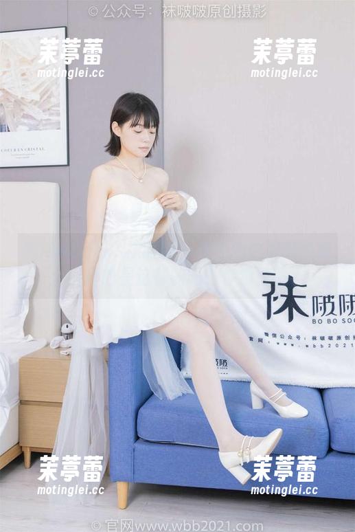 BoBoSocks袜啵啵 - 芝士的白棉袜写真：图真的是这样的吗？你觉得呢？