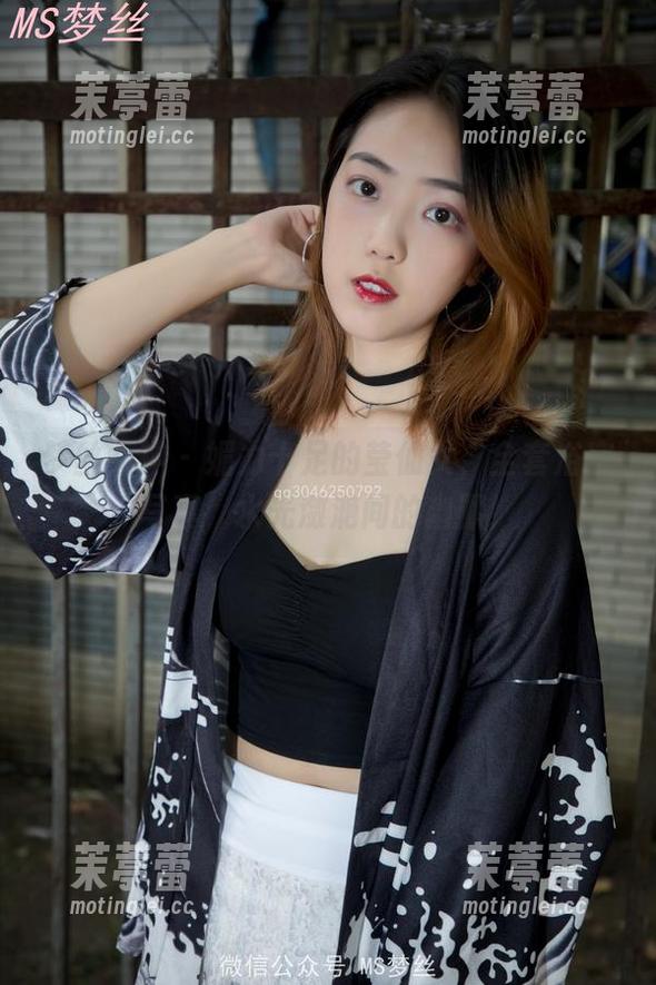 梦丝女神 - 媚力十足的莹仙女，全套浴室写真，水光潋滟间的幽默！